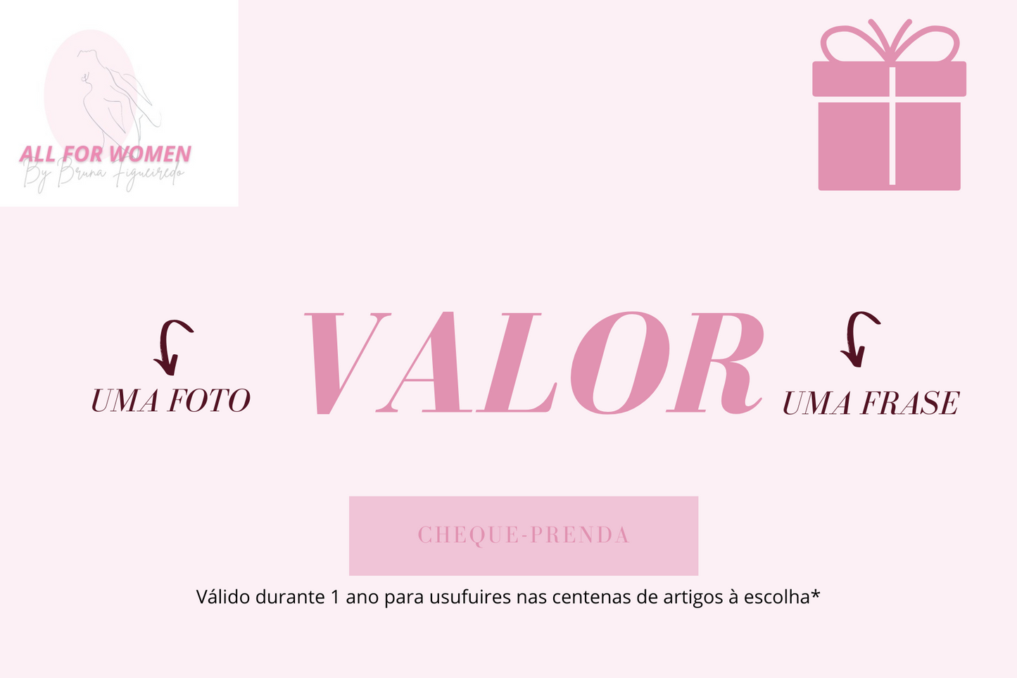 Cartão presente Allforwomen