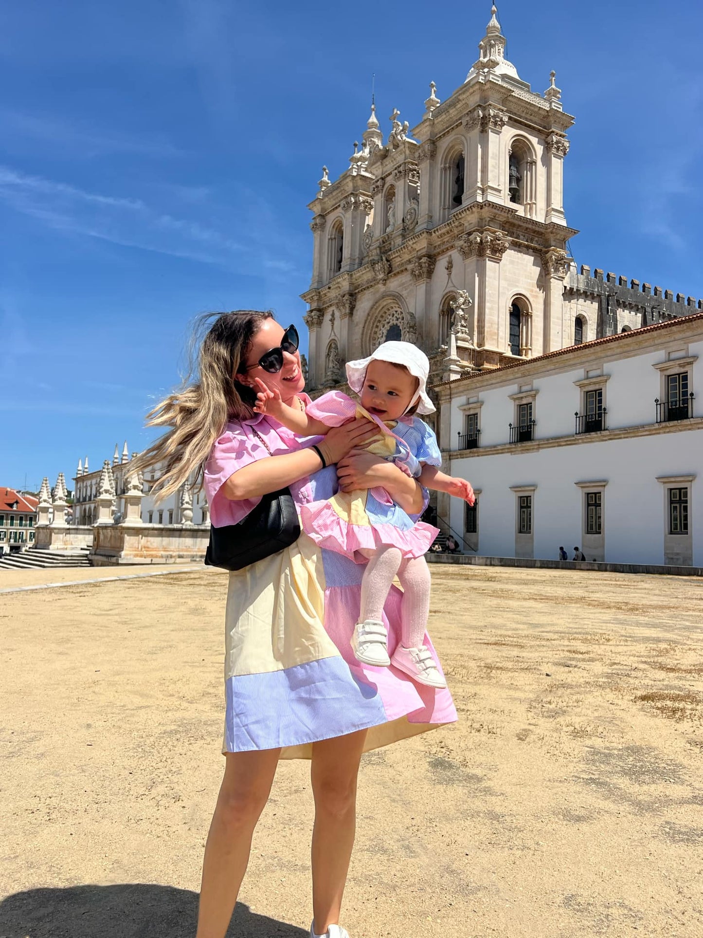 Match camisa vestido riscas bebé