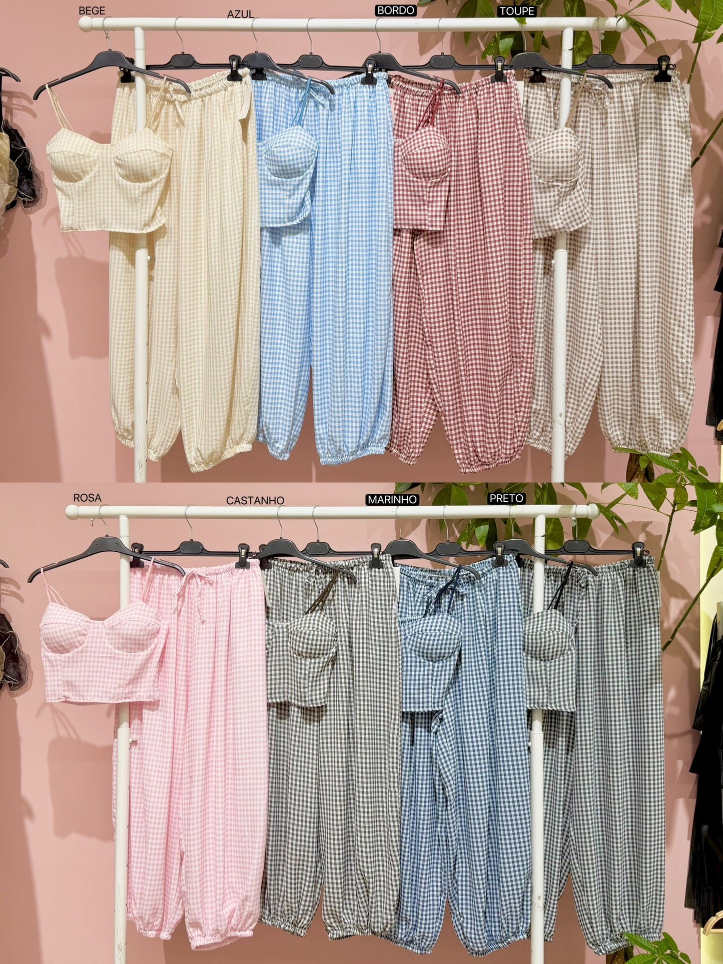 Conjunto Vichy top