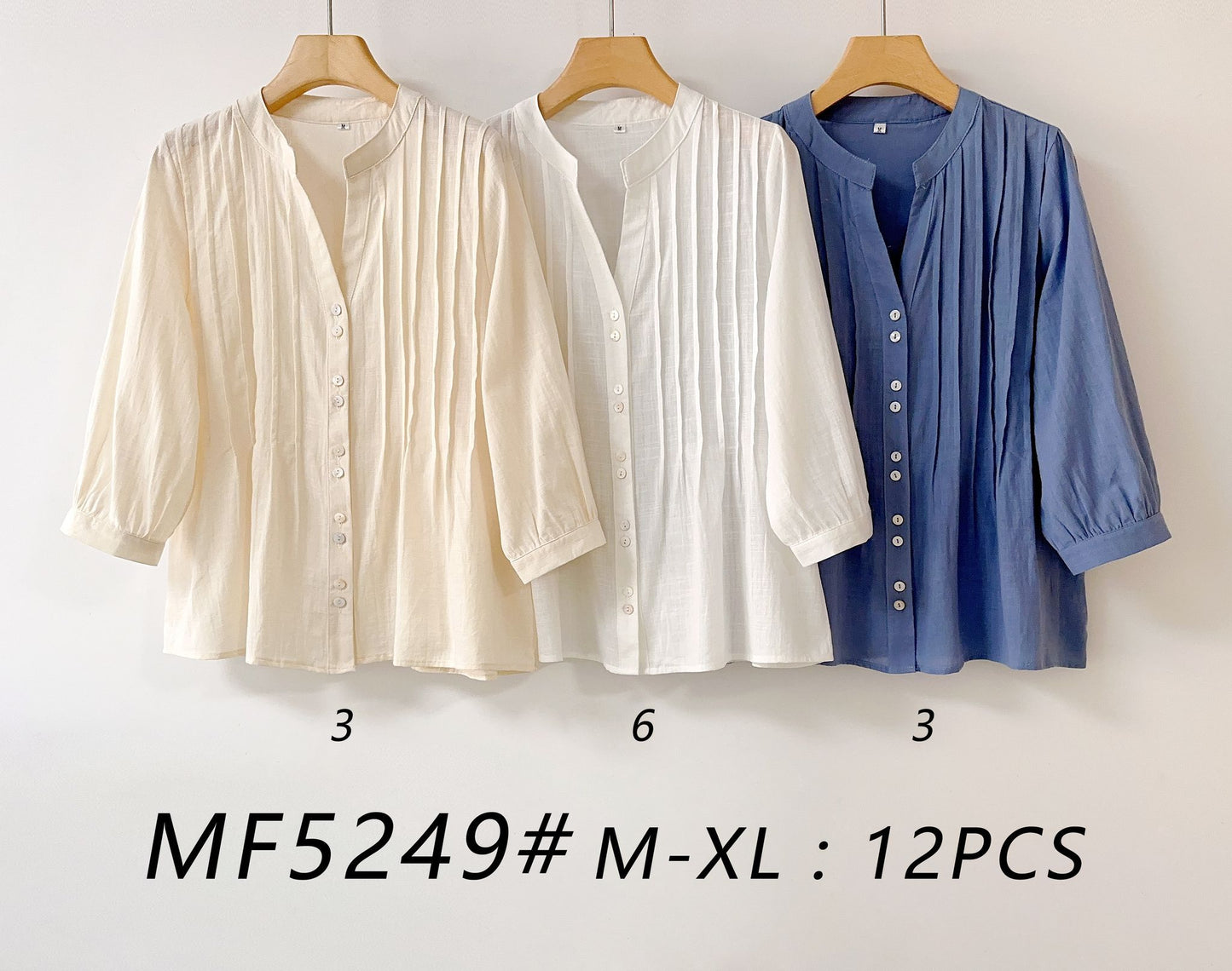 Camisa em tecido tipo linho