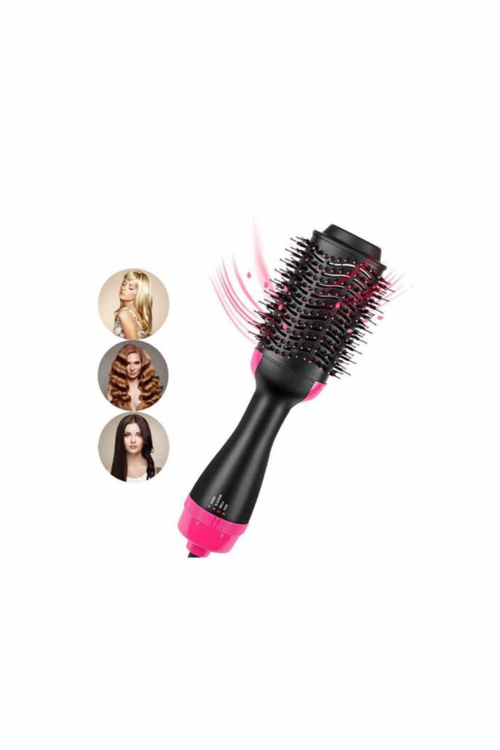 Escova 3 em 1- seca,alisa e modela