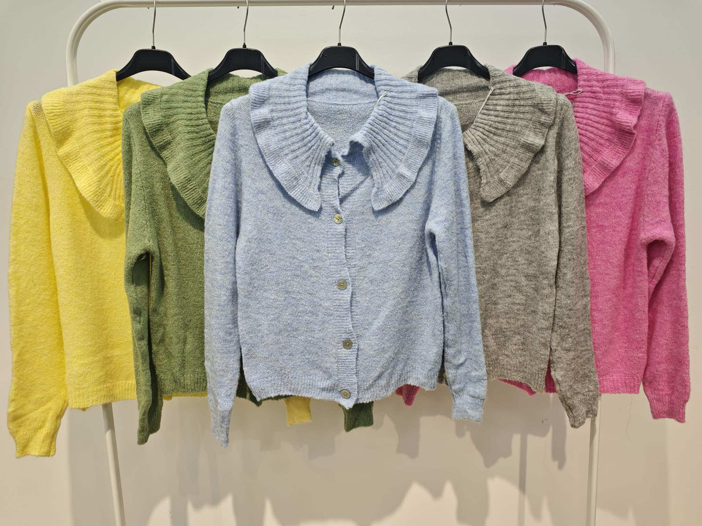 Casaco malha com franzido