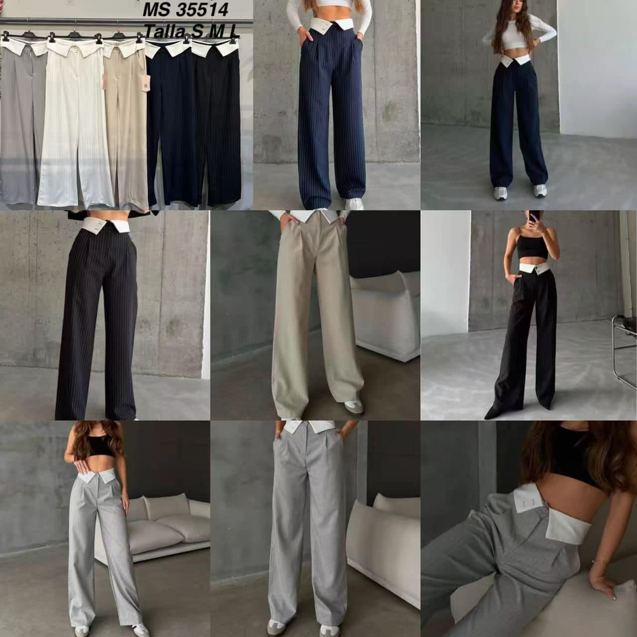 Calça riscas