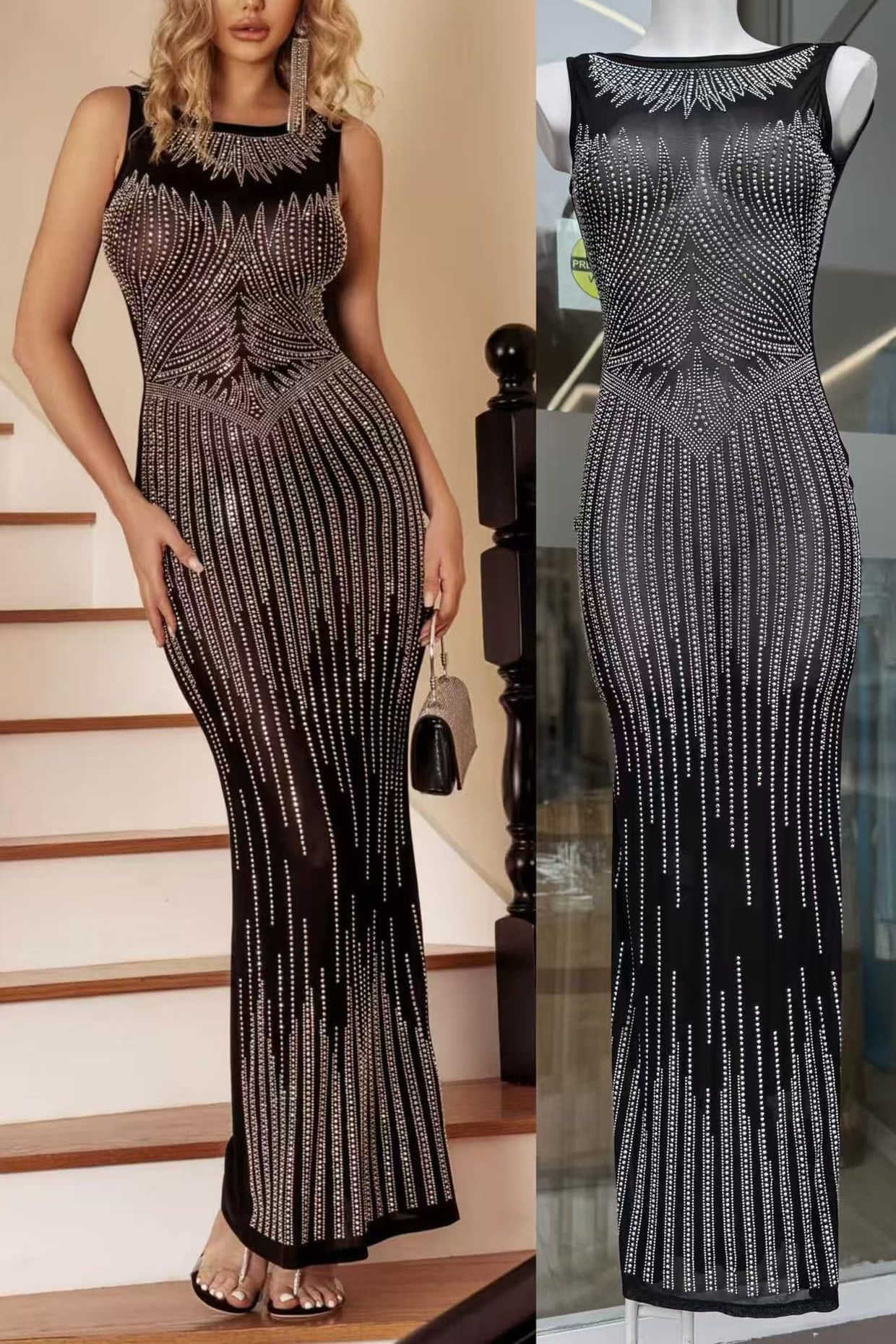 Vestido Glamour brilhos