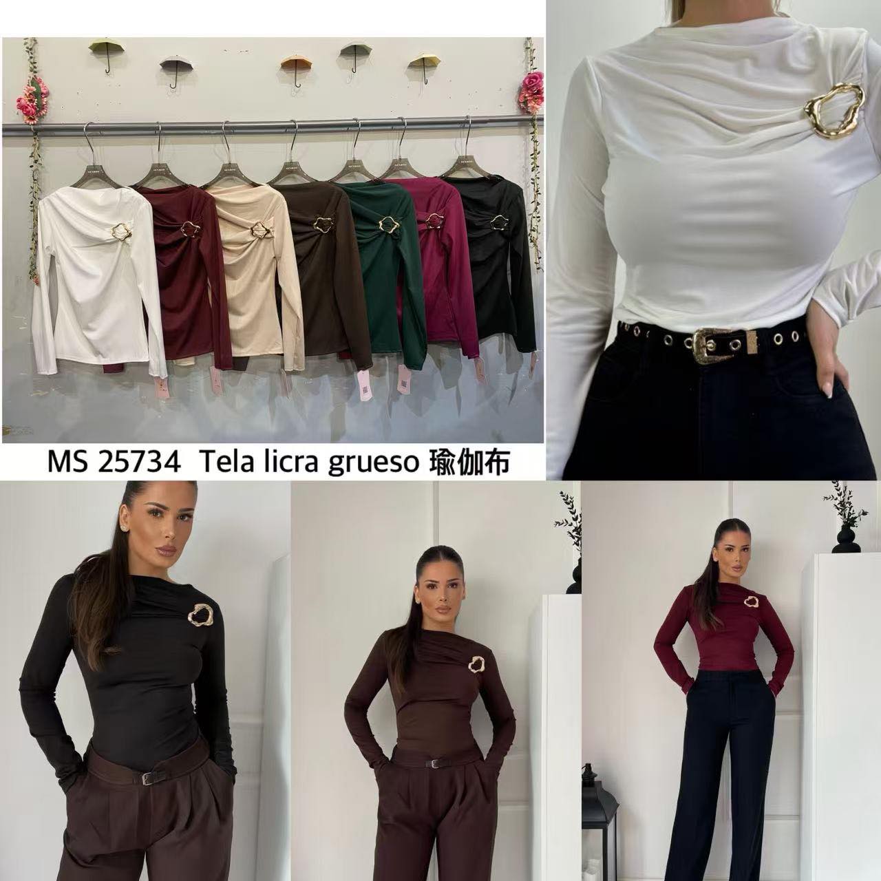 Blusa detalhe dourado Inês