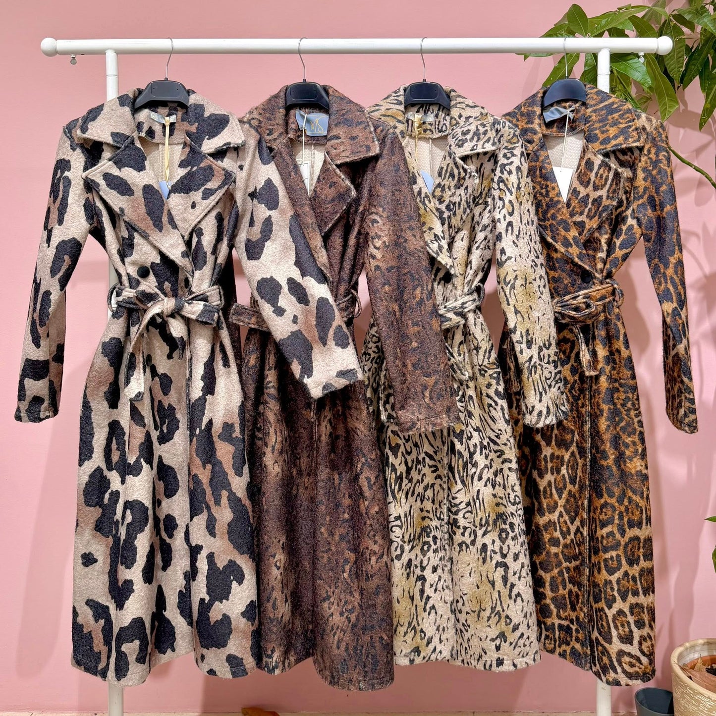 Casaco Animal Print Cumprido