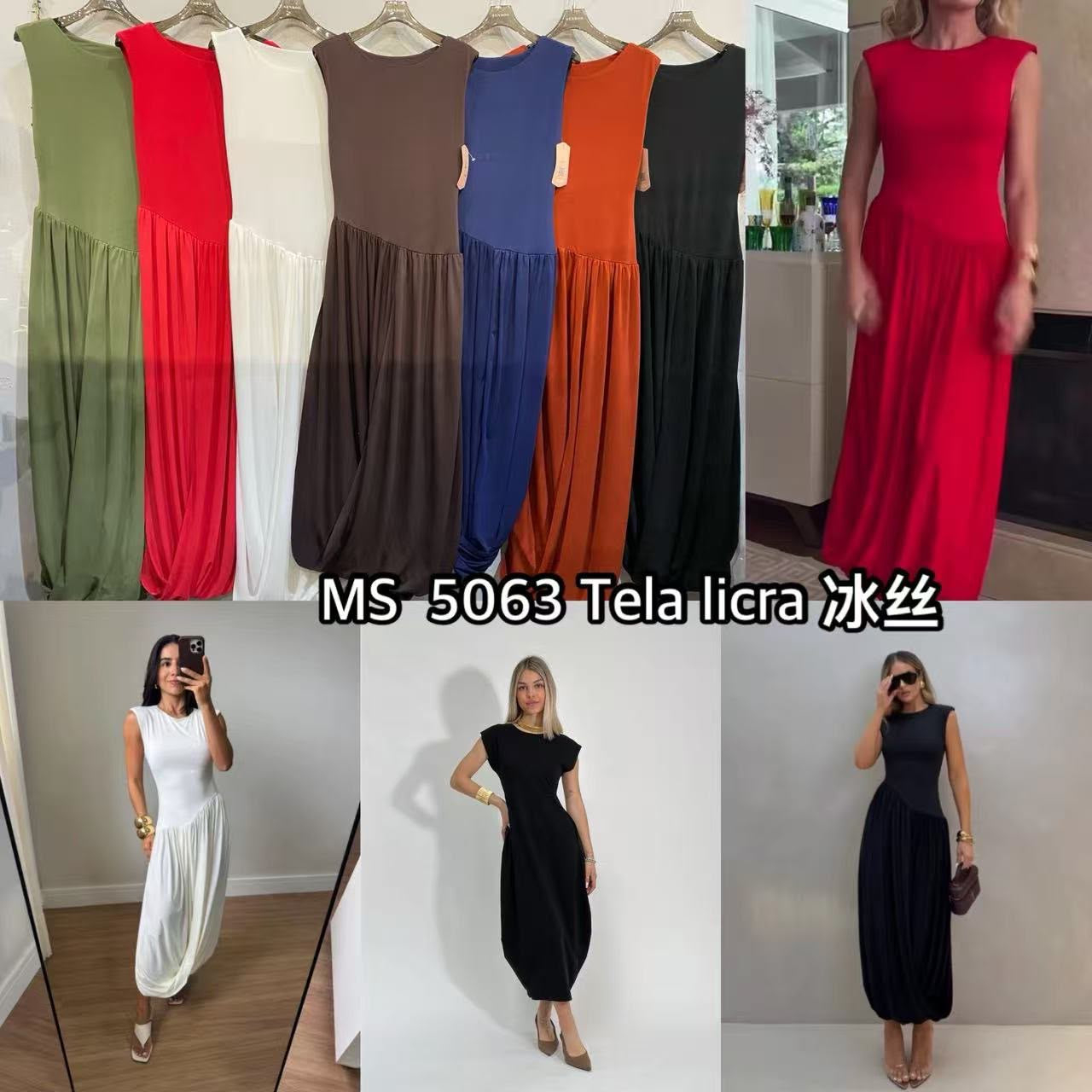 Vestido ballon fluido