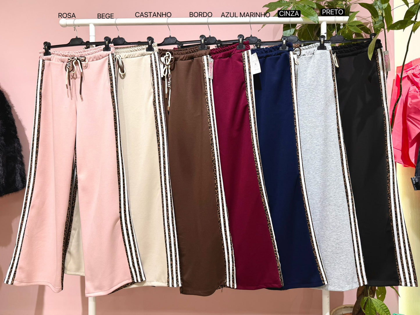 Calça dupe Adidas tigresa