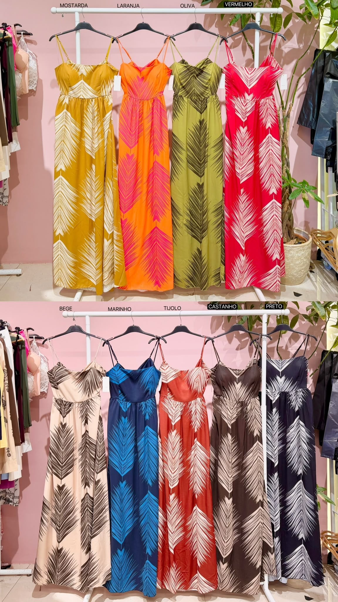 Vestido folhas