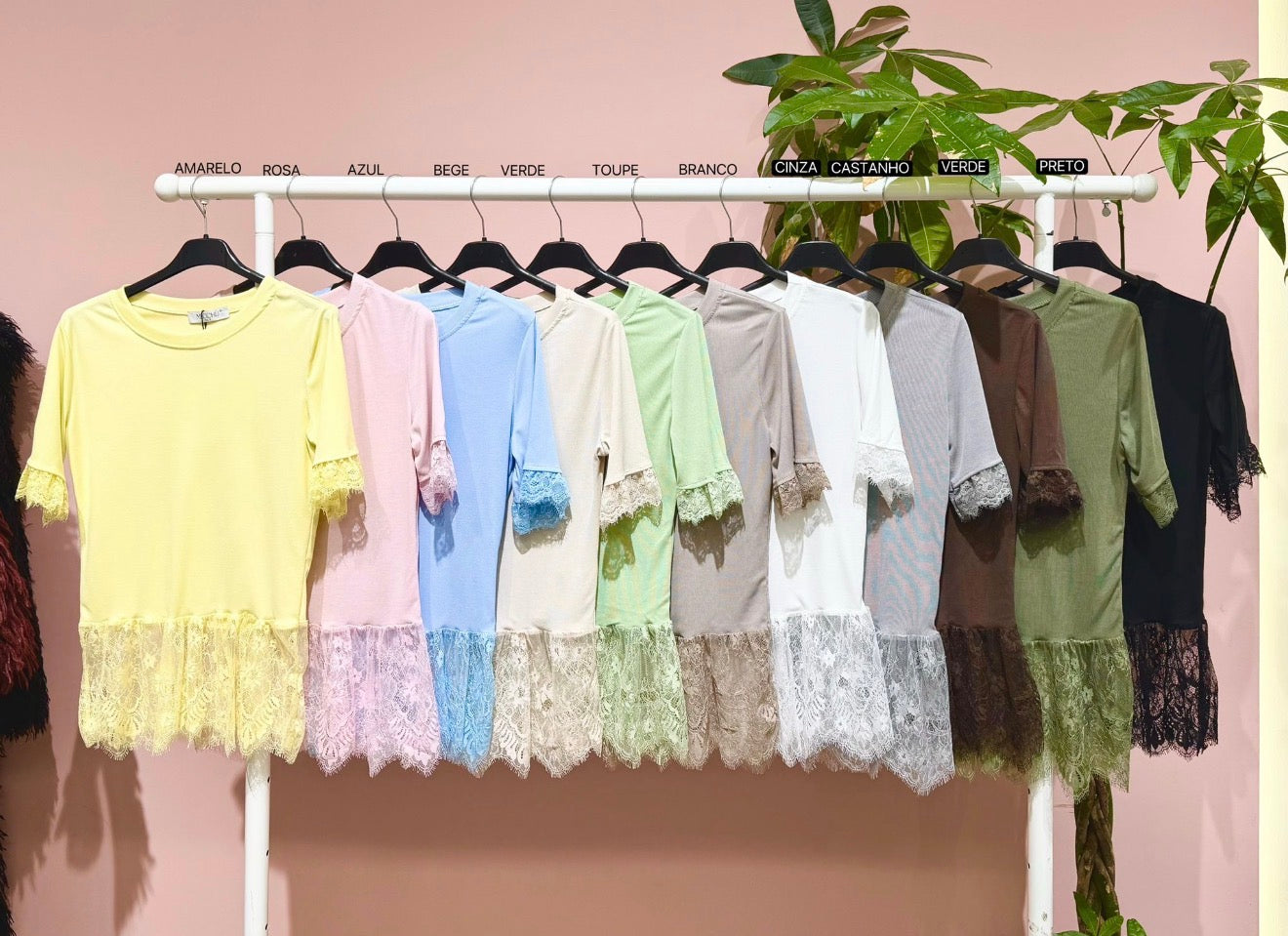 Tshirt renda malha fria