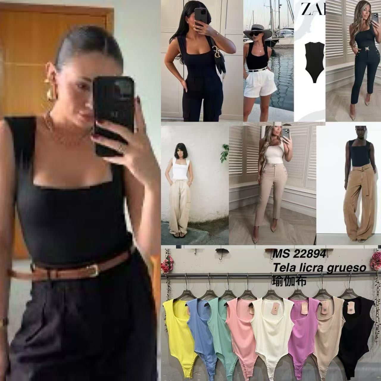 Body Zara sem manga