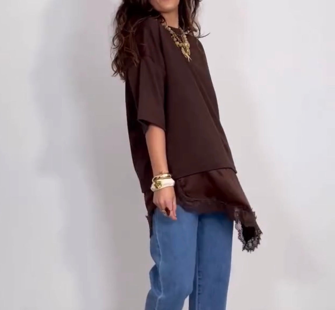 Tshirt com renda