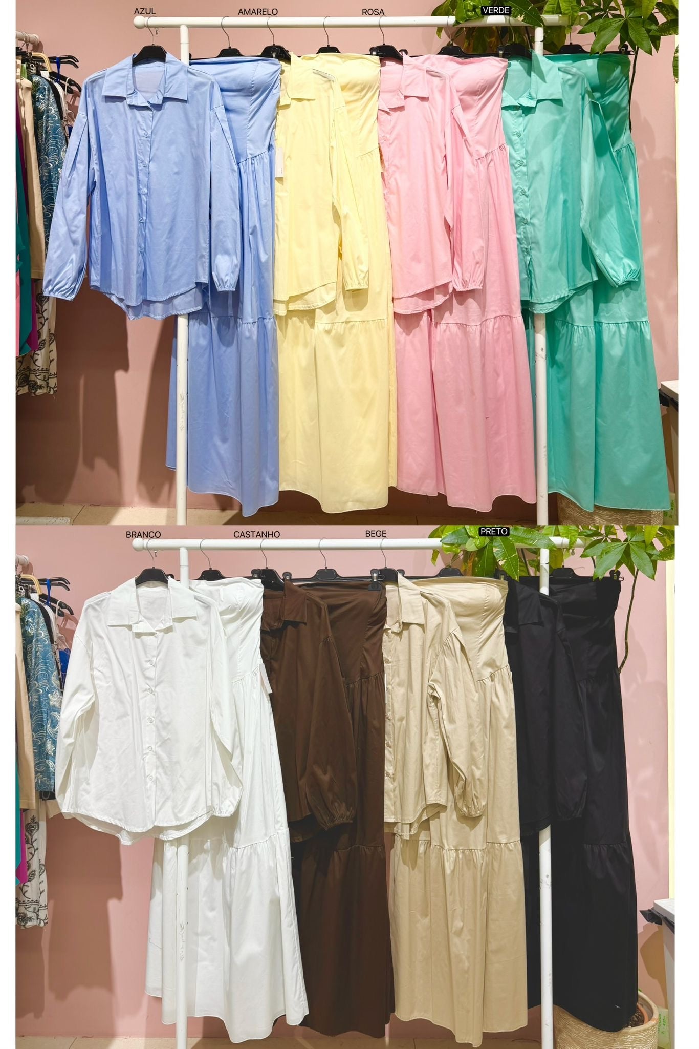 Conjunto camisa + vestido