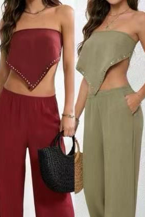 Conjunto 2 peças lenço + calças multiformas