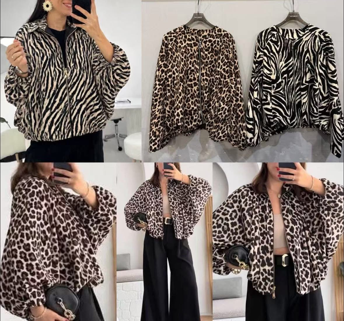 Casaco oversized padrões