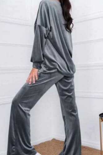 Conjunto veludo acetinado