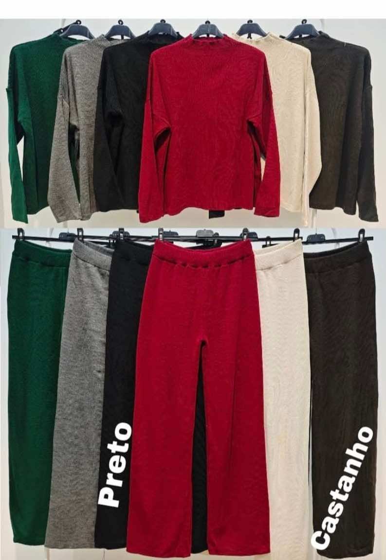 Conjunto malha canelada
