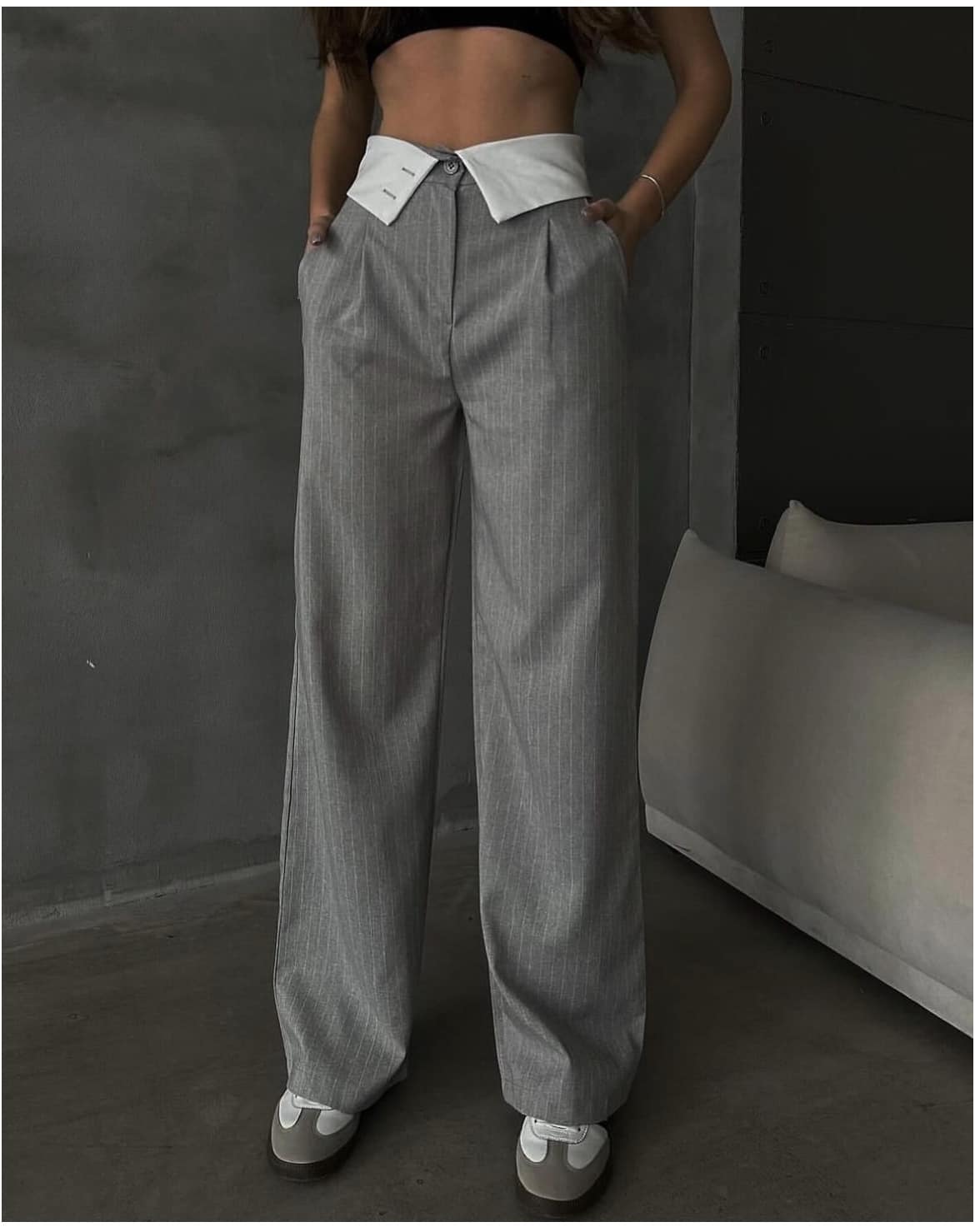 Calça riscas