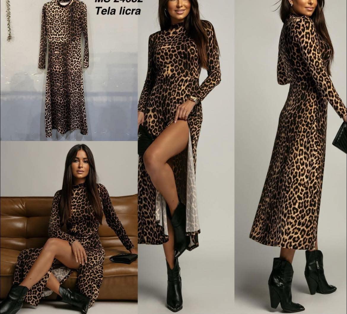 Vestido leopardo