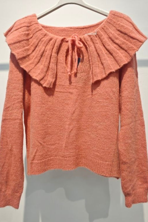 Camisola de malha franzido