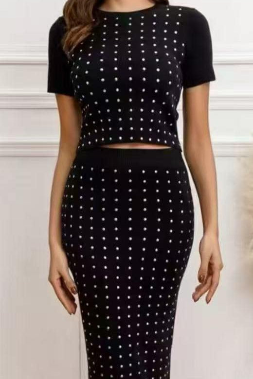Conjunto brilhos saia