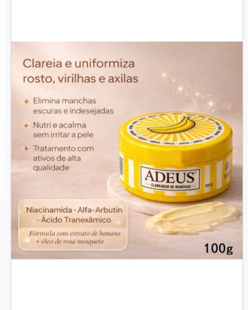 Adeus clareador de manchas