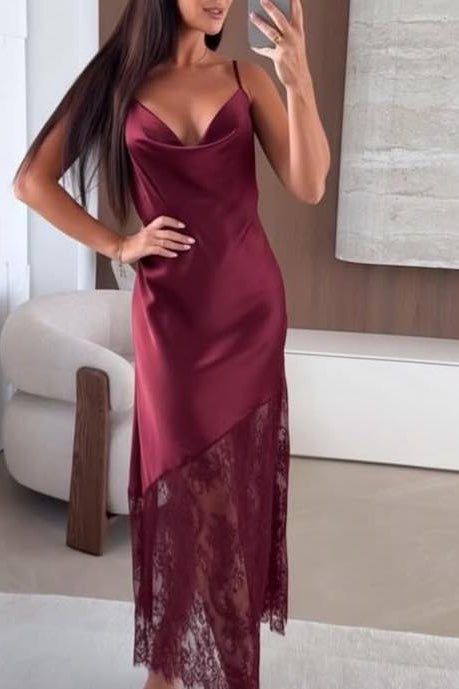 Vestido Cetim tendência