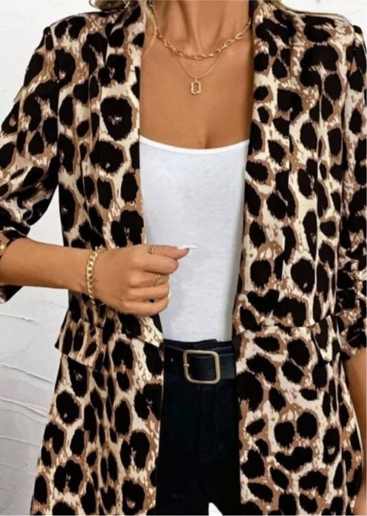 Blazer animal print
