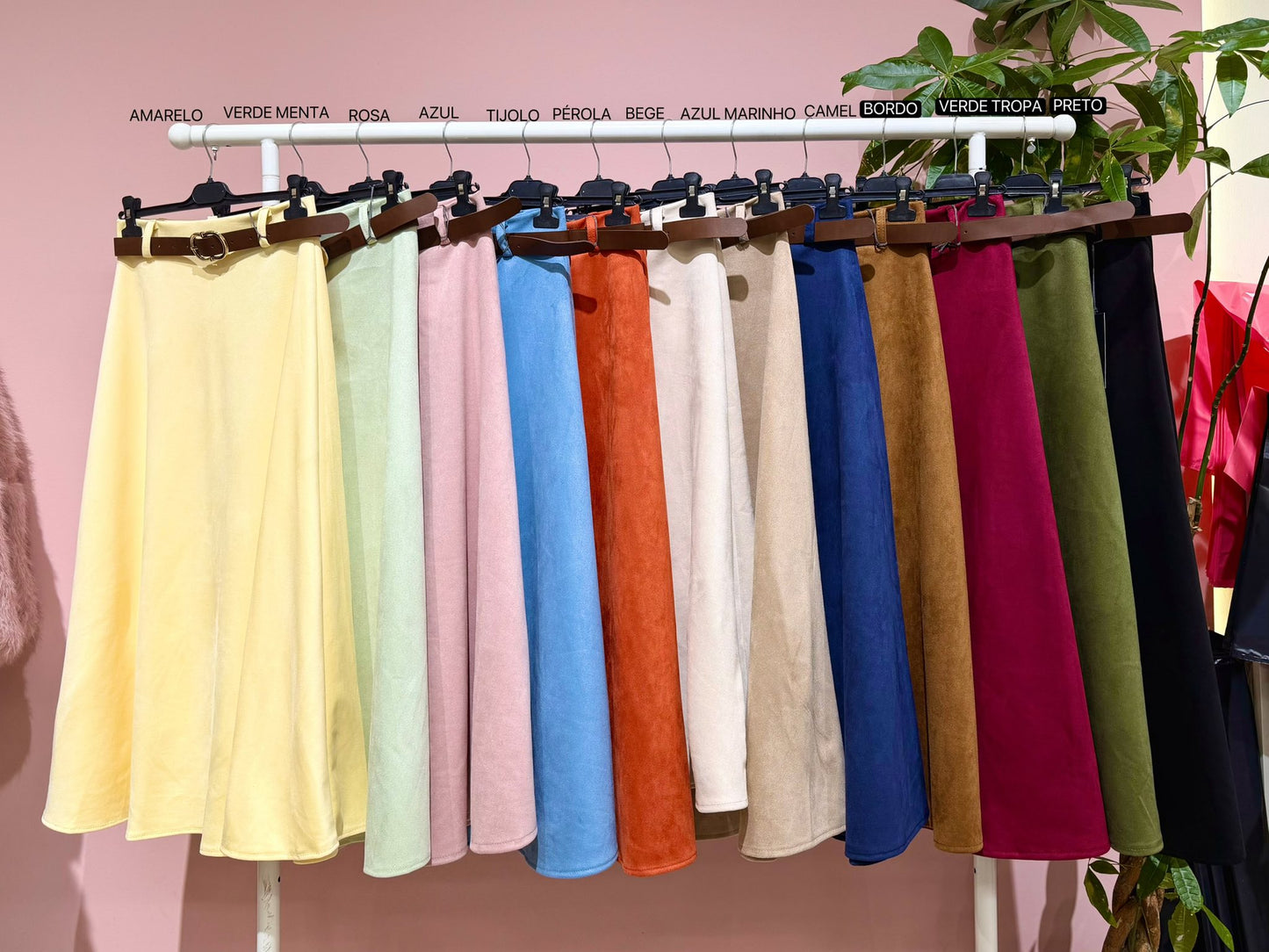 Saia pele de pessego