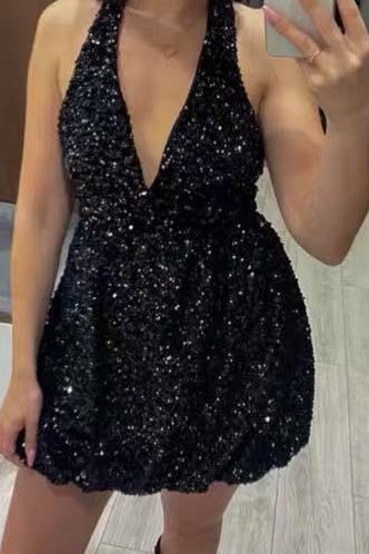 Vestido brilhos lantejoulas