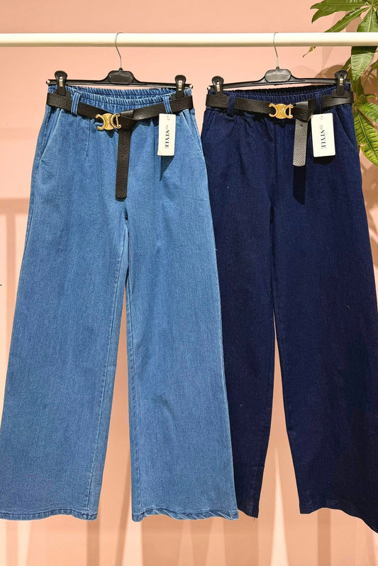 Calça de ganga inspo Celine