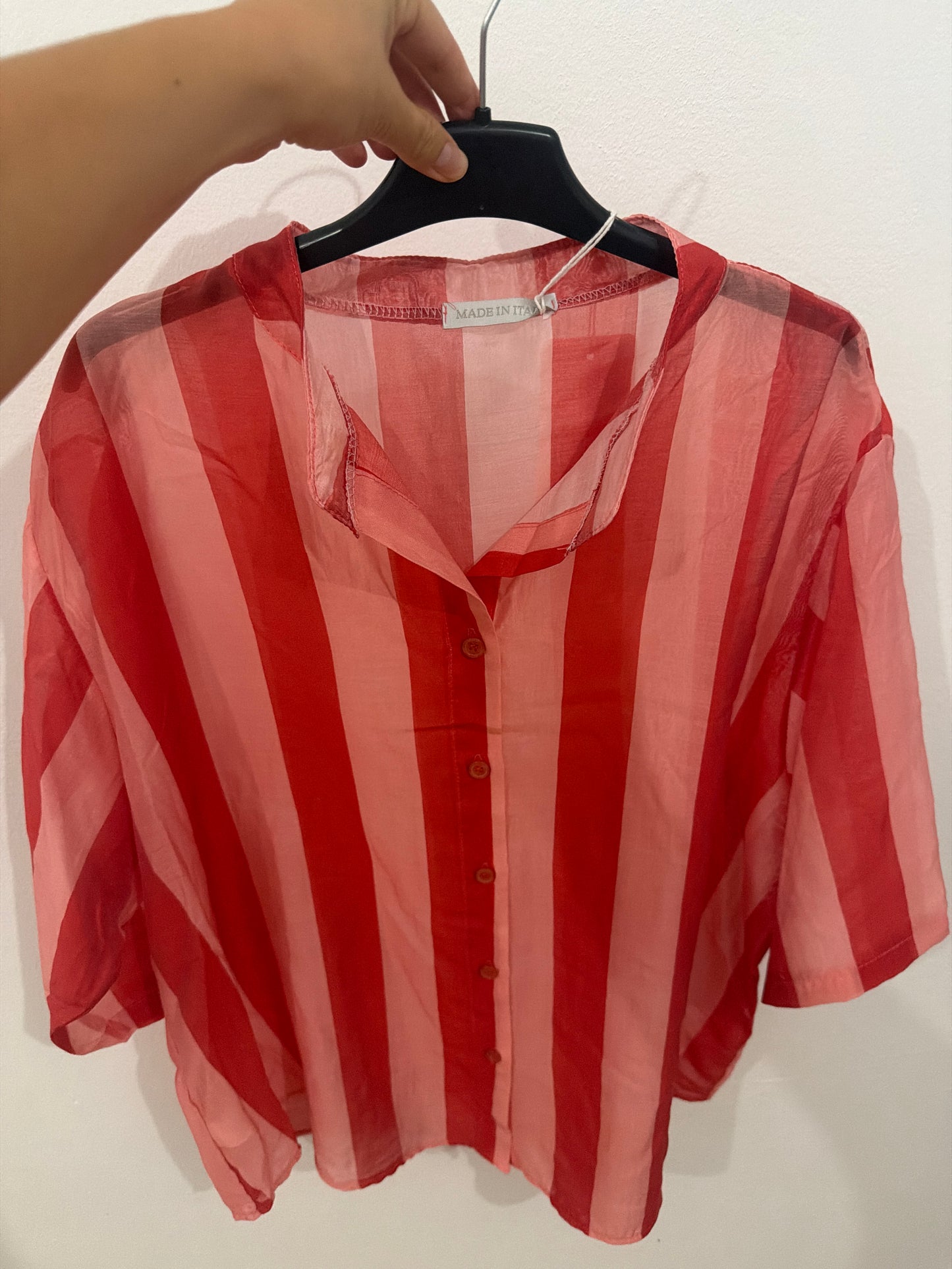 Camisa estilo linho acetinada