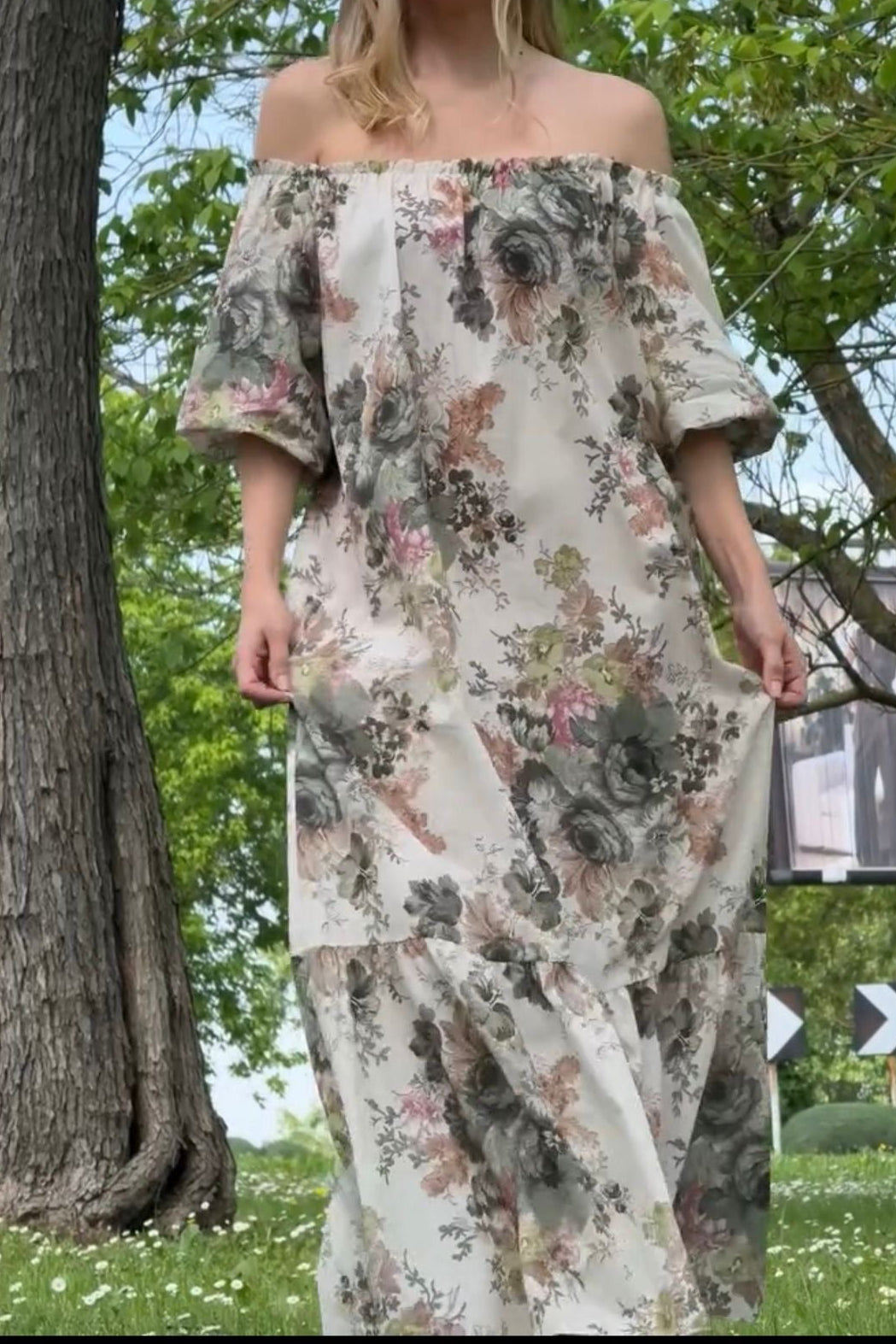 Vestido flores estampado