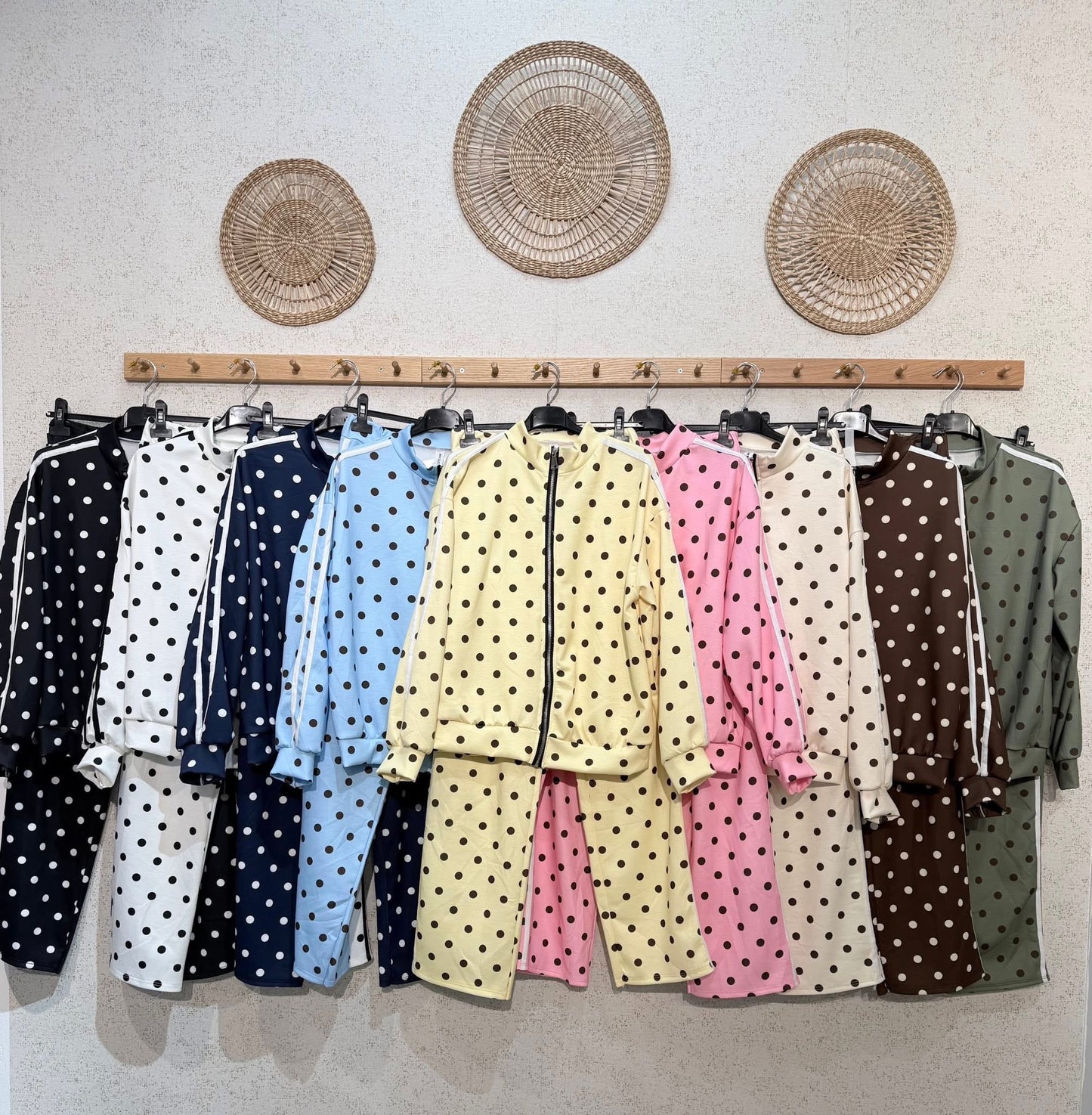Conjunto bolinhas 2 riscas