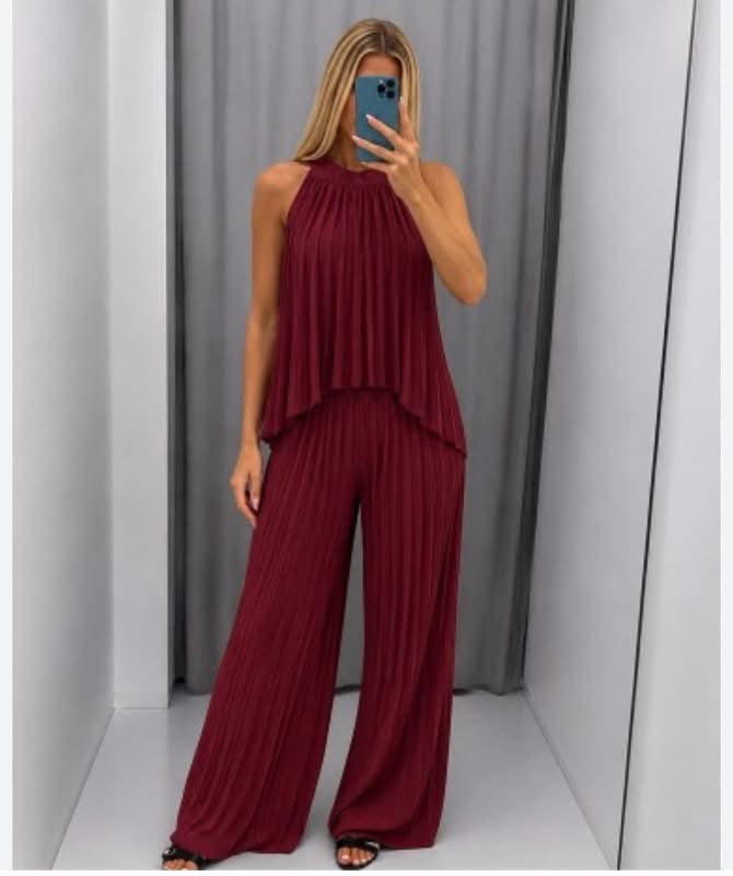 Conjunto plissado