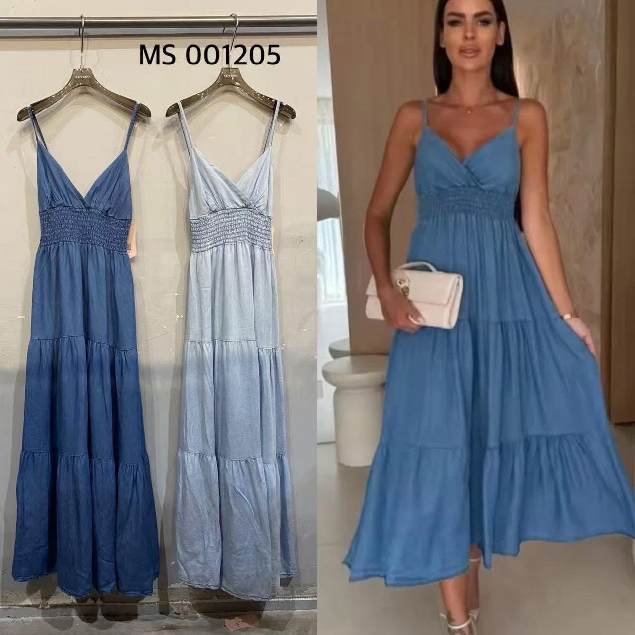 Vestido imitação ganga