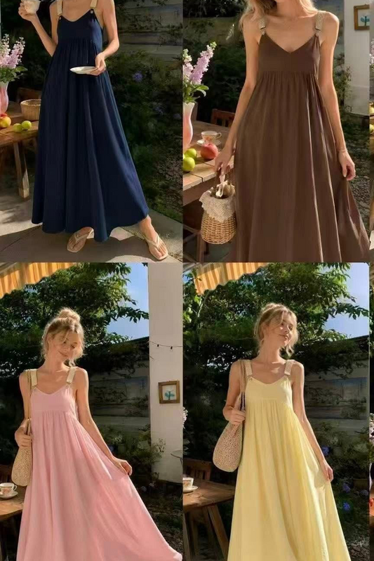 Vestido jardineira bordado