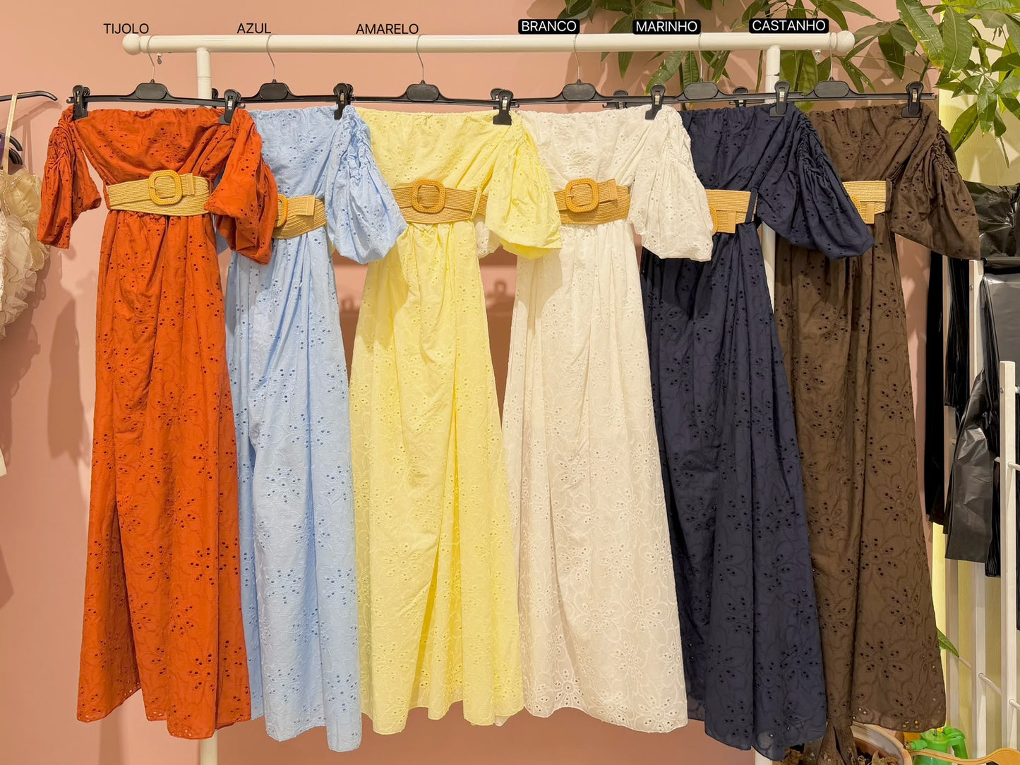 Vestido Penélope bordado inglês