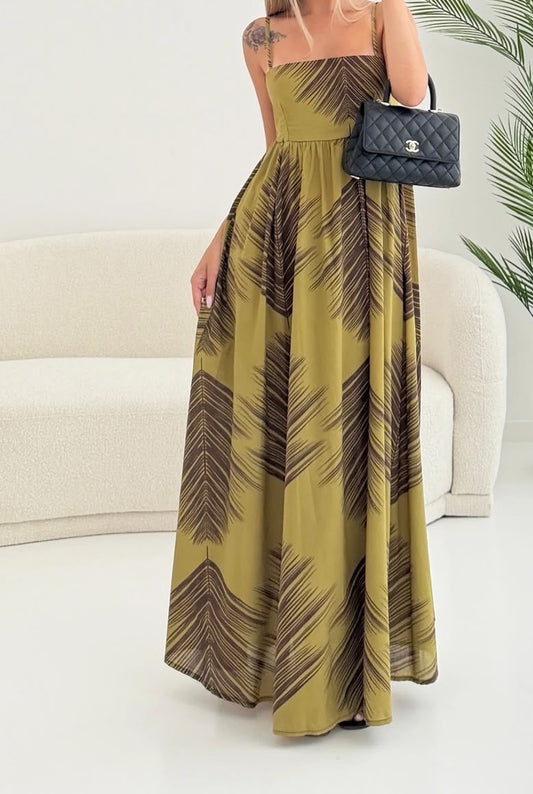 Vestido folhas