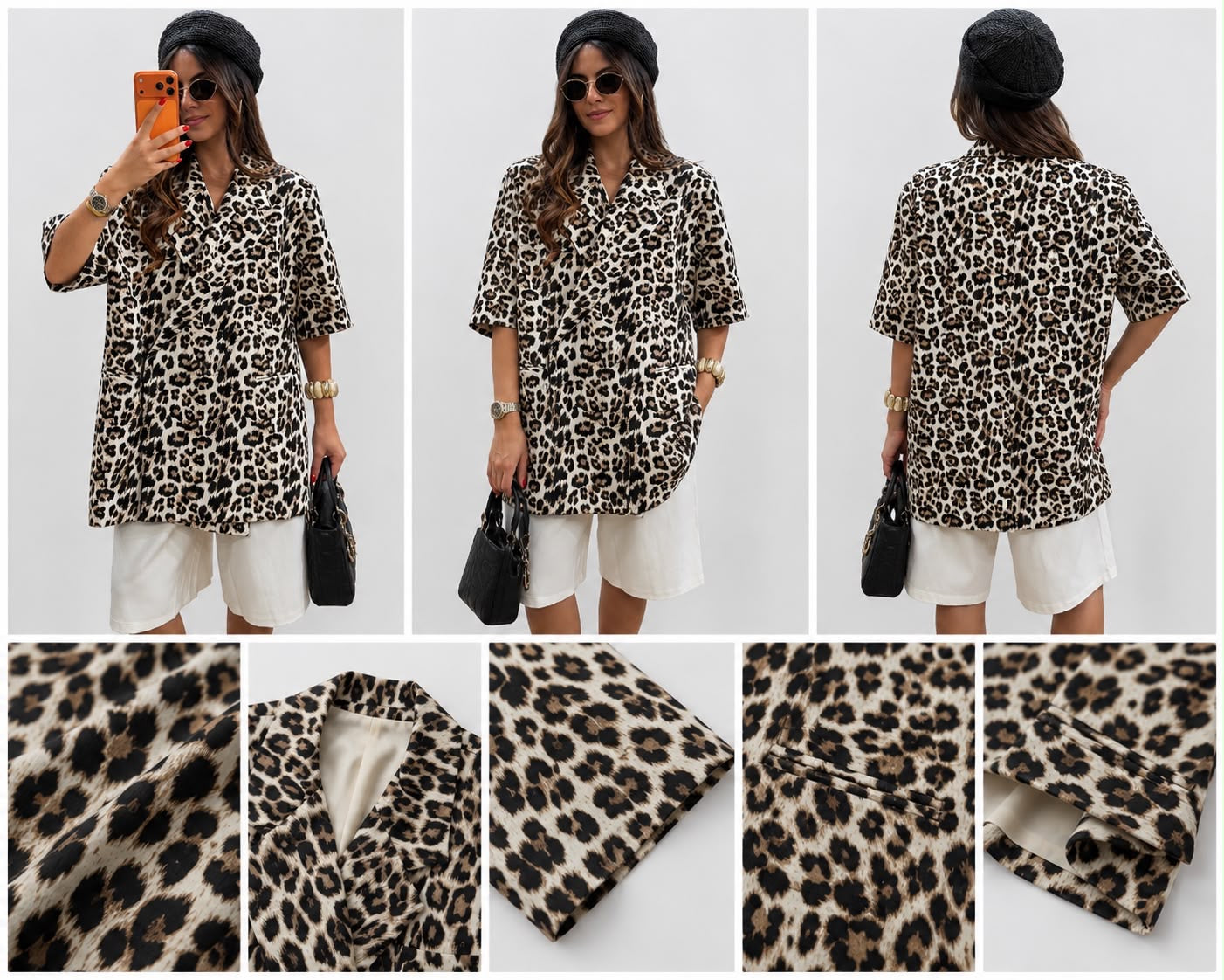 Blazer curto tigresa