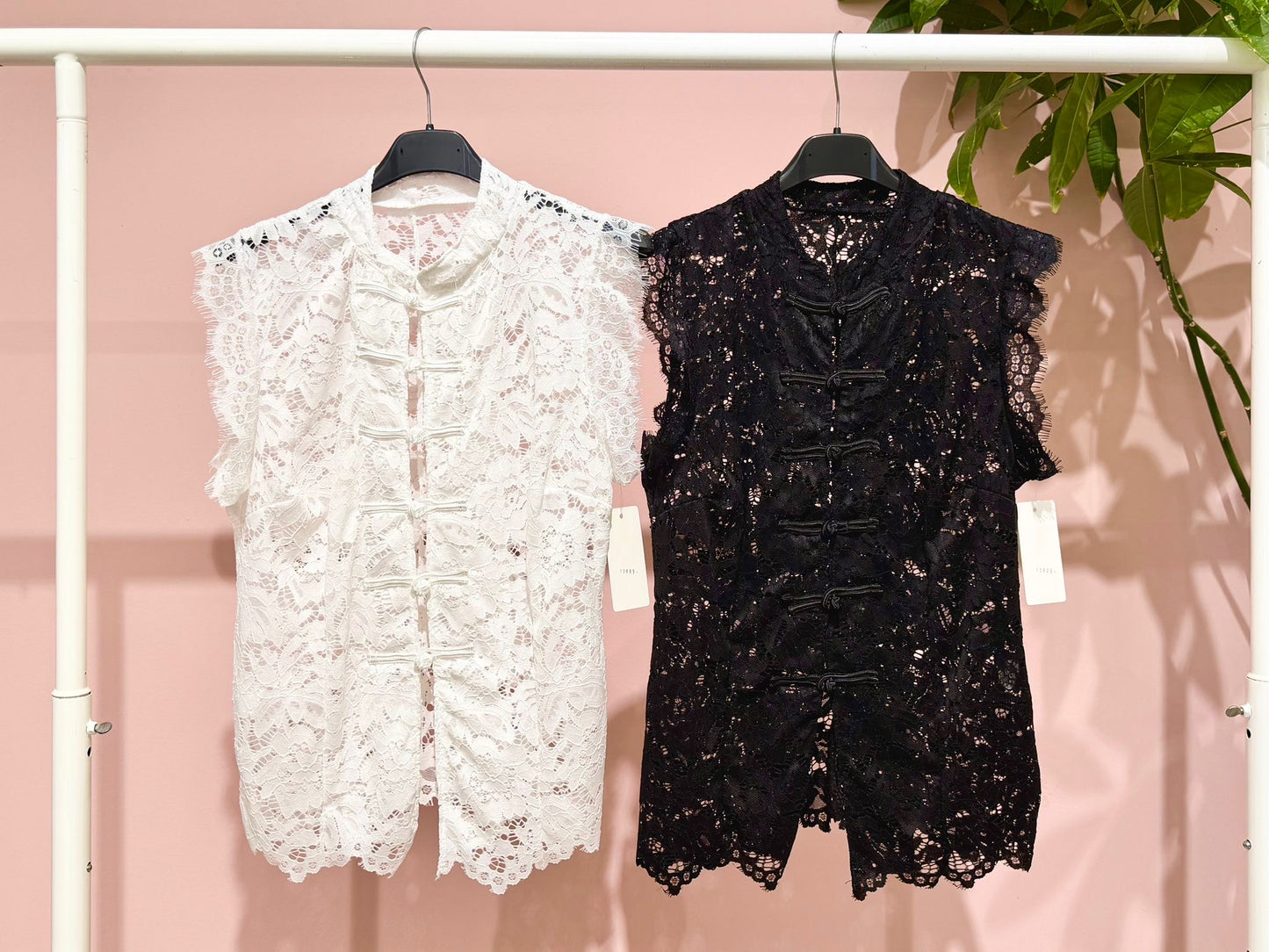 Top colete renda