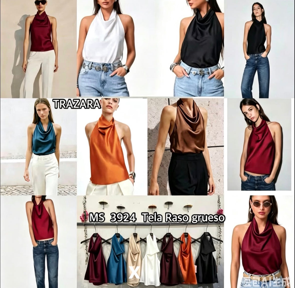 Blusa cetim