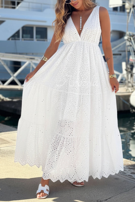 Vestido bordado inglês