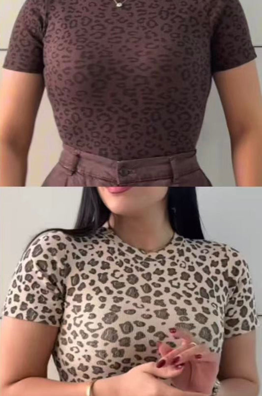 Tshirt leopardo