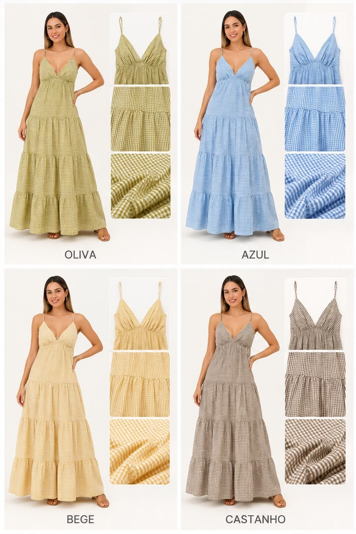 Vestido inspiração Vichy