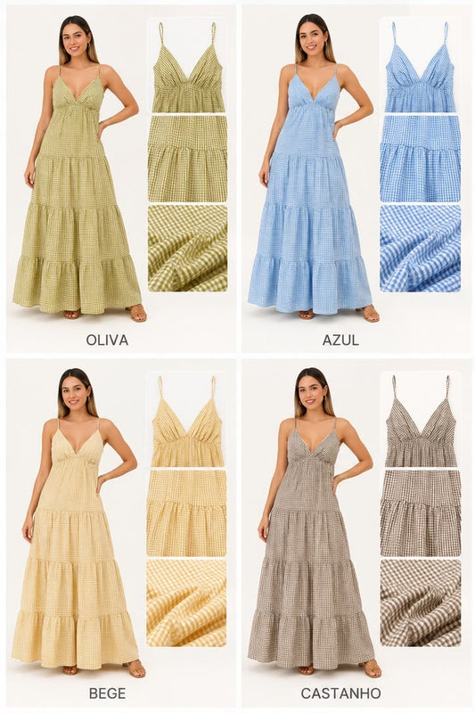 Vestido inspiração Vichy