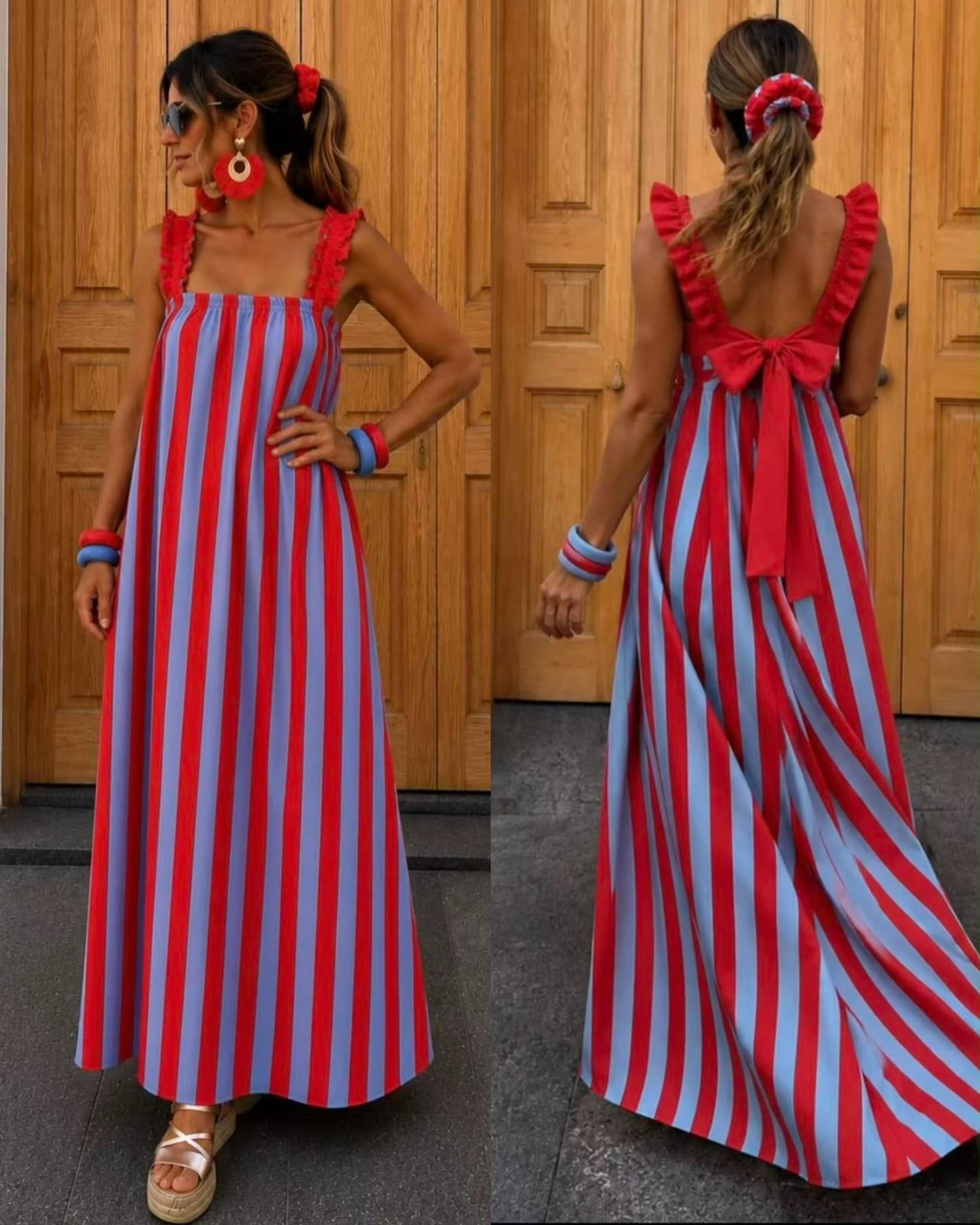 Vestido Eliane riscas