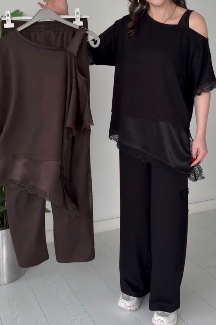 Conjunto renda alça