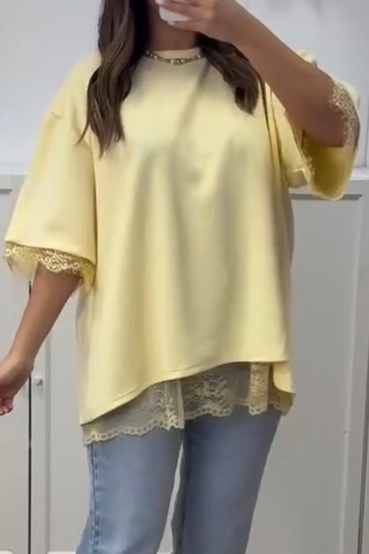 Tshirt renda aberta atrás