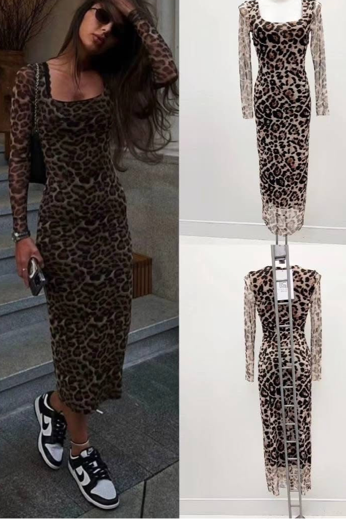 Vestido animal print